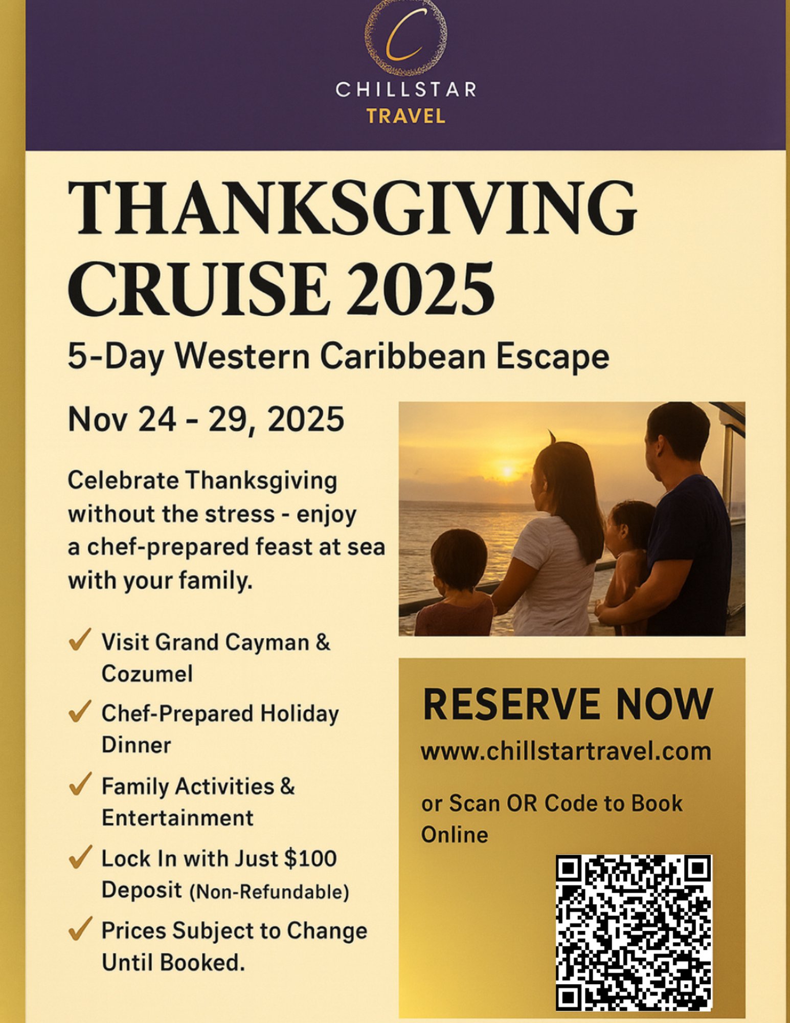 Chillstar Travel logo for luxury vacation and cruise planning services